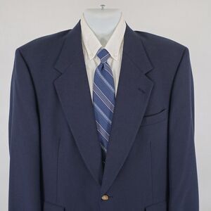 Jack Nicklaus Tournament Series Wool Blue 2‎ Gold Button Blazer 42R / Slim 44R